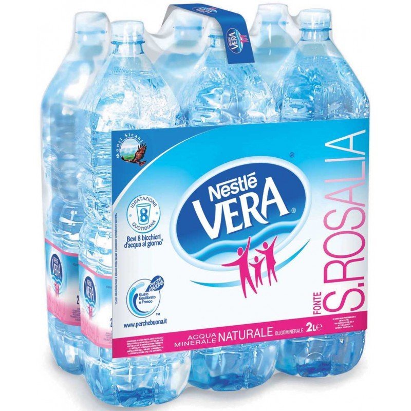 Acqua Minerale Naturale Nestlé Vera da 2 litri - Conai - Consorzio  Nazionale Imballaggi